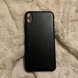 ❗️SOLD❗️iPhone XS Max Black Leather Case